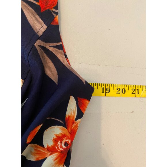Dressbarn Floral Sleeveless Dress Size 12 - Picture 7 of 9